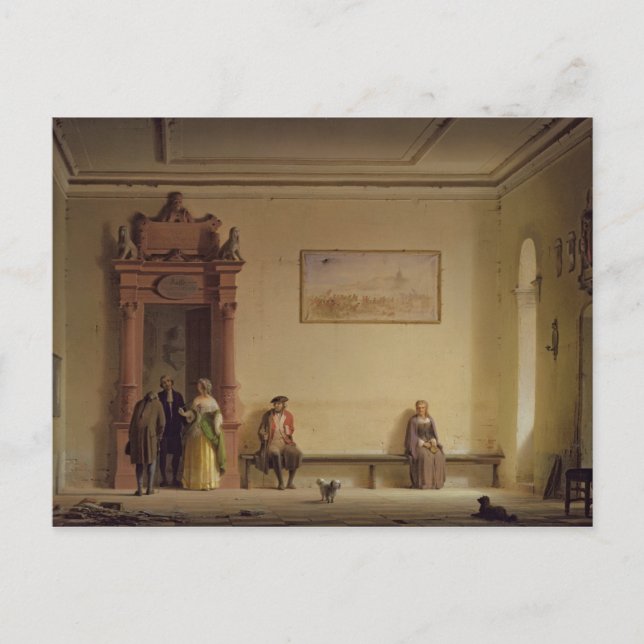Väntrummet, 1857 vykort (Framsida)