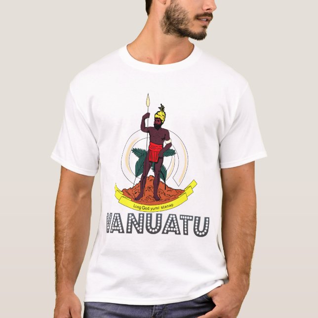 Vanuatisk Emblem för Ni Tee (Framsida)