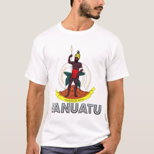 Vanuatisk Emblem för Ni Tee Shirt