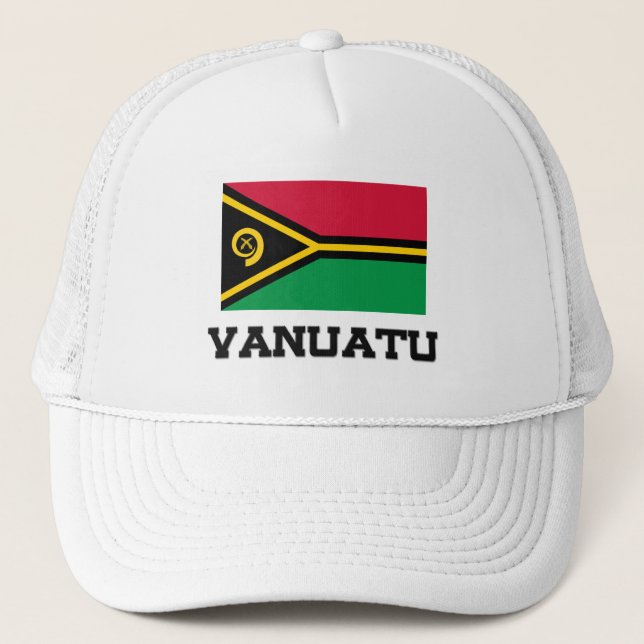 Vanuatisk flagga truckerkeps (Framsida)