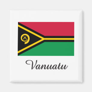 Vanuatisk flaggadesign magnet