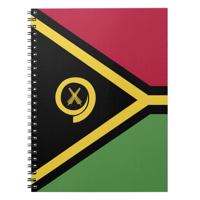 Vanuatu flagga anteckningsbok (Framsidan)