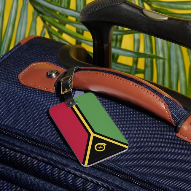 Vanuatu flagga bagagebricka (Framsida Insitu 1)