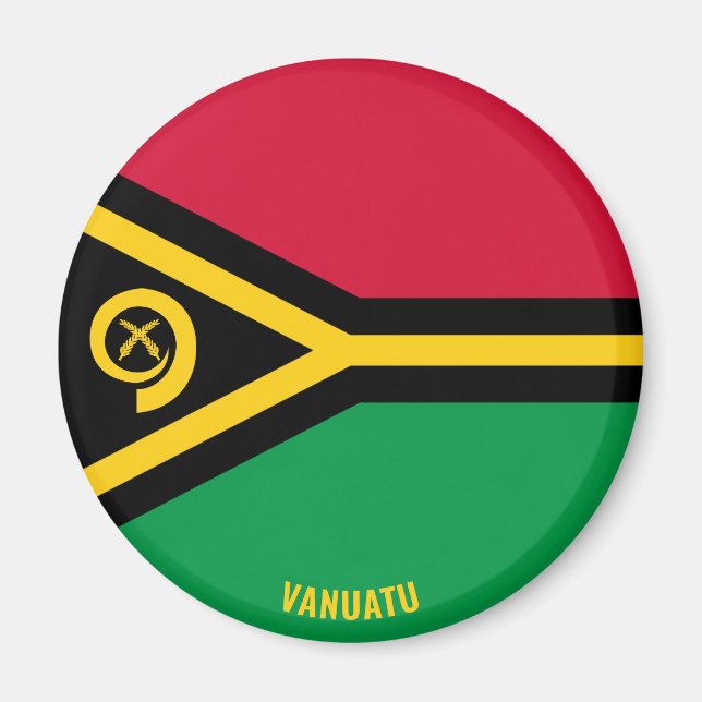 Vanuatu Flagga Charming Patriotic Magnet (Framsidan)