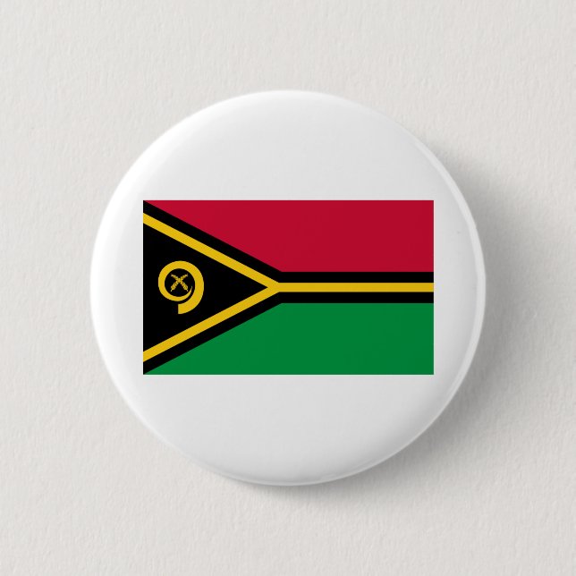 Vanuatu Flagga Knapp (Framsida)