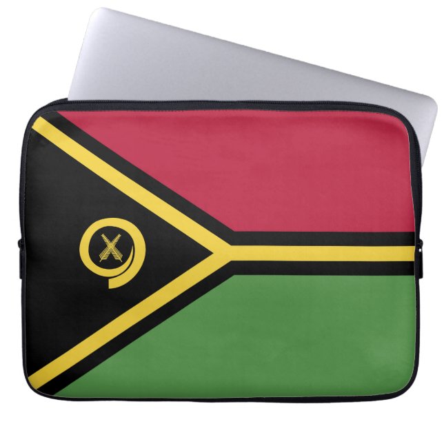 Vanuatu flagga laptop fodral (Framsidan)