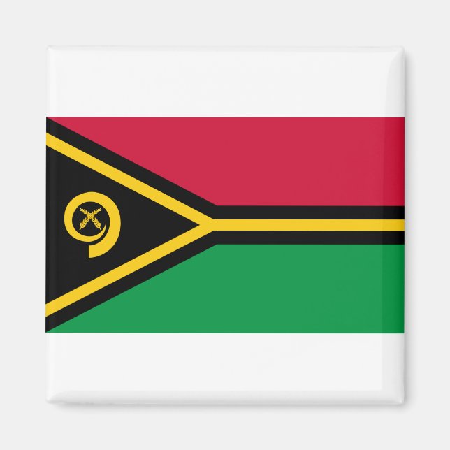 Vanuatu Flagga Magnet (Framsidan)