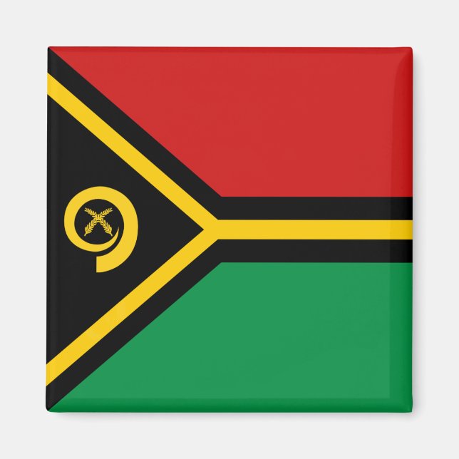 Vanuatu Flagga Magnet (Framsidan)