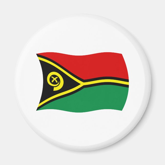 Vanuatu Flagga Magnet (Framsidan)