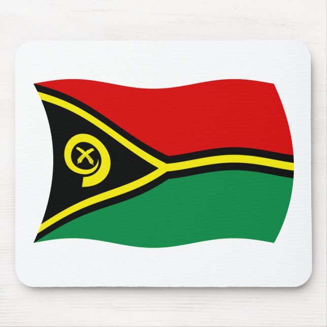 Vanuatu Flagga Mousepad Musmatta (Framsidan)