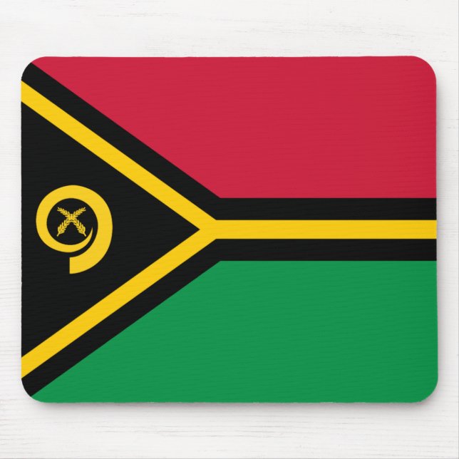 Vanuatu Flagga Mousepad Musmatta (Framsidan)