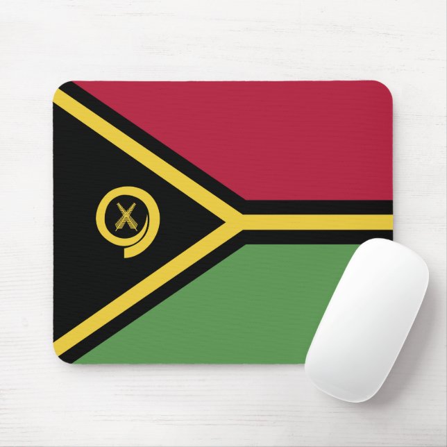 Vanuatu flagga musmatta (Med mus)