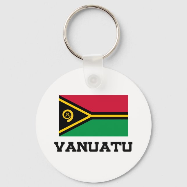 Vanuatu Flagga Nyckelring (Framsida)