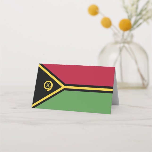 Vanuatu flagga placeringskort (Framsida)