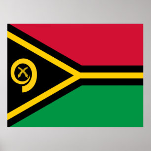Vanuatu Flagga Poster