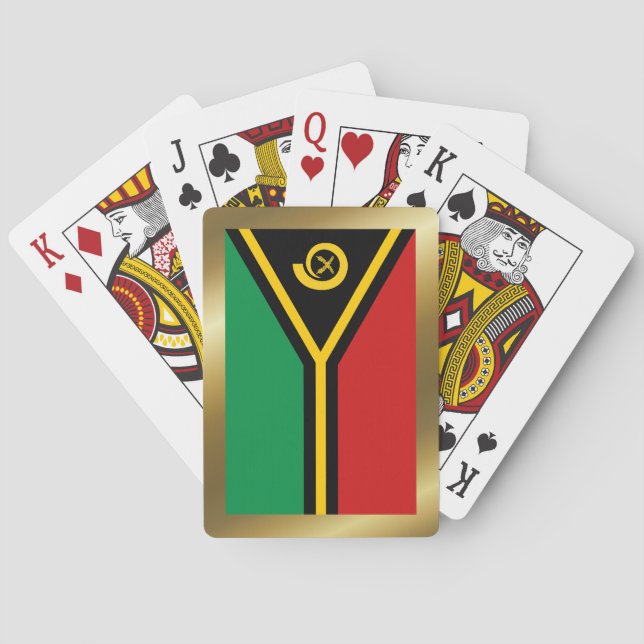 Vanuatu Flagga Spelkort (Baksidan)