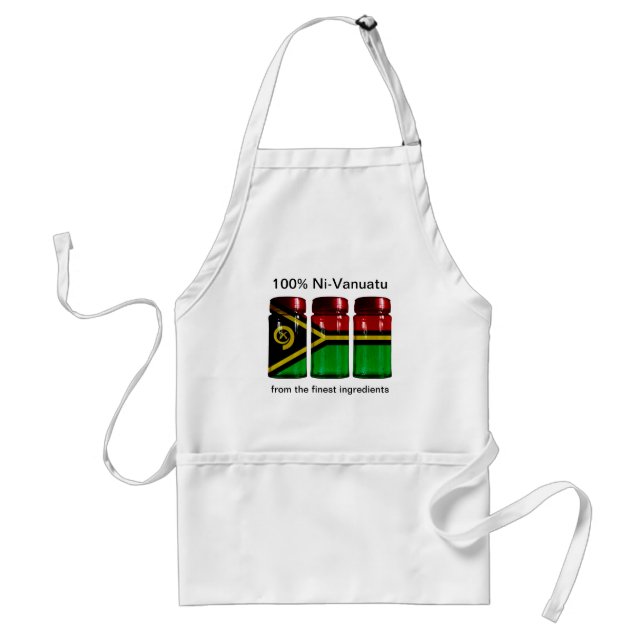 Vanuatu Flagga Spice Burk Apron Förkläde (Framsidan)