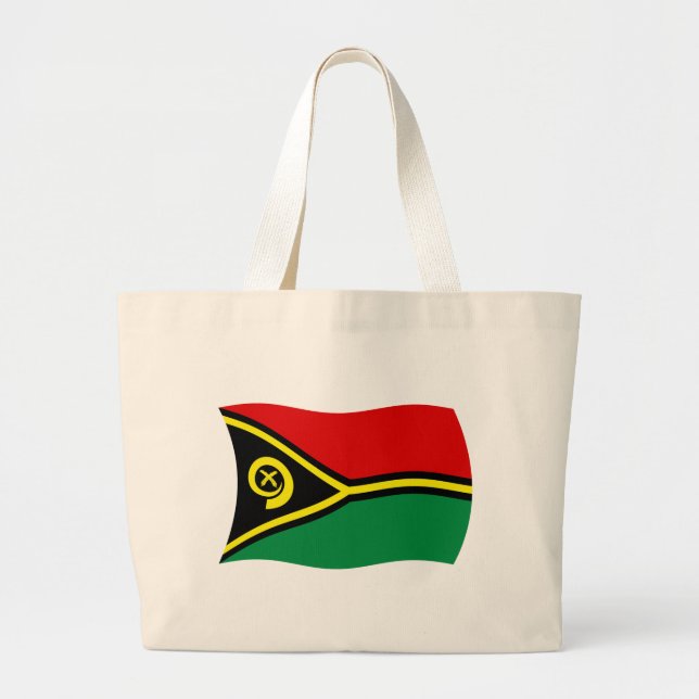 Vanuatu Flagga Tote Bag Jumbo Tygkasse (Framsidan)