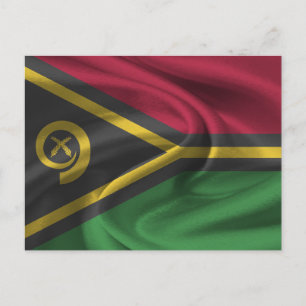 Vanuatu Flagga Vykort
