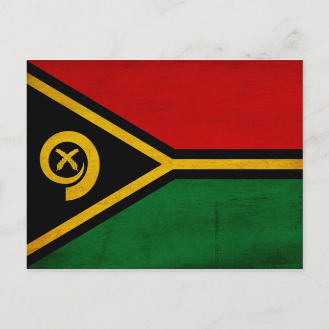 Vanuatu Flagga Vykort (Framsida)
