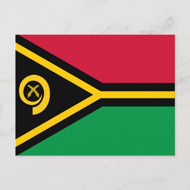 Vanuatu Flagga Vykort (Framsida)
