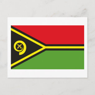 Vanuatu Flagga vykort