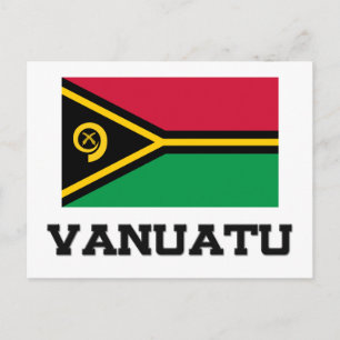 Vanuatu Flagga Vykort