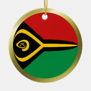 Vanuatu flaggprydnad julgransprydnad keramik