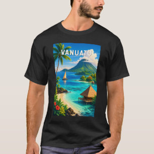 Vanuatu Illustration Resa Konst Vintage T Shirt