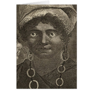 Vanuatu (kvinna i Tanna) Hälsningskort