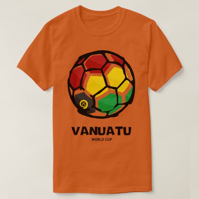 Vanuatu Land Flagga T Shirt (Design framsida)