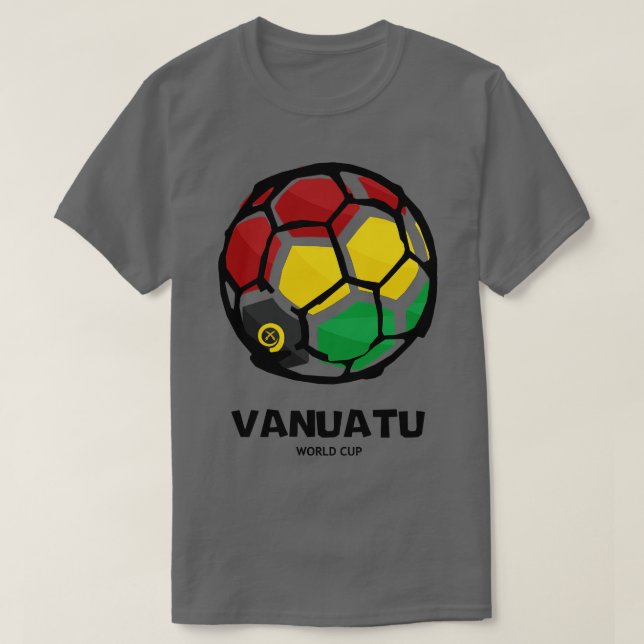 Vanuatu Land Flagga T Shirt (Design framsida)
