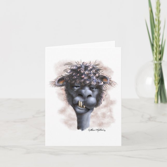 Vanvettig Alfakarikatyr Kort (Framsida)