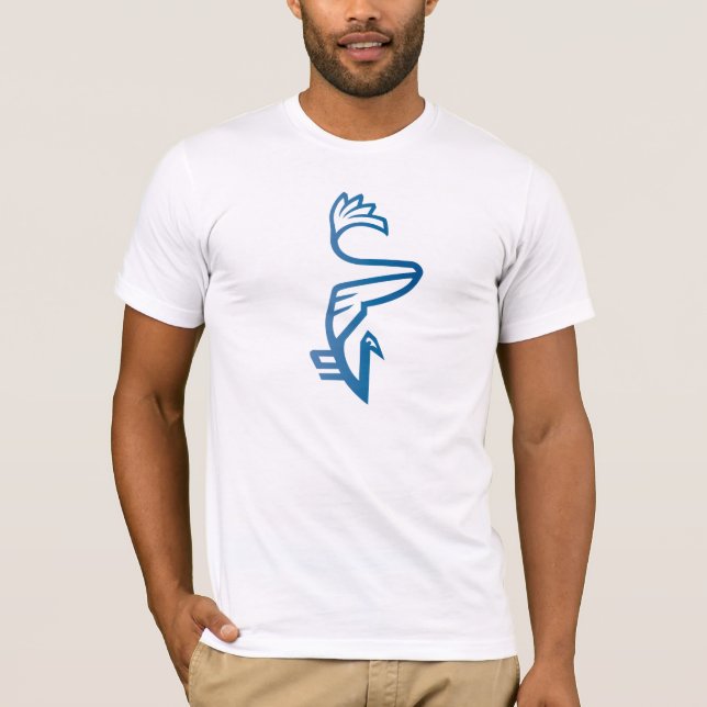 Vanwizle blåttBerd Tee (Framsida)