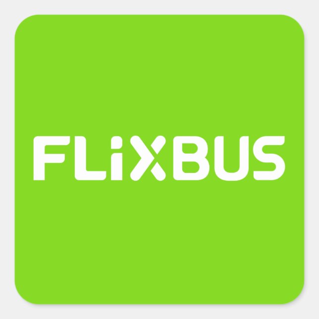 Vänxbus Sticker Fyrkantigt Klistermärke (Framsida)