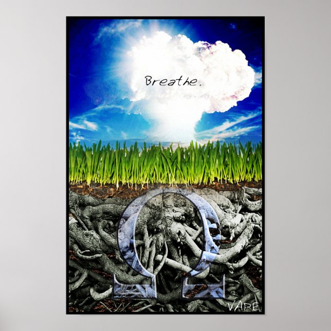 Vape Breathe Poster (Framsidan)