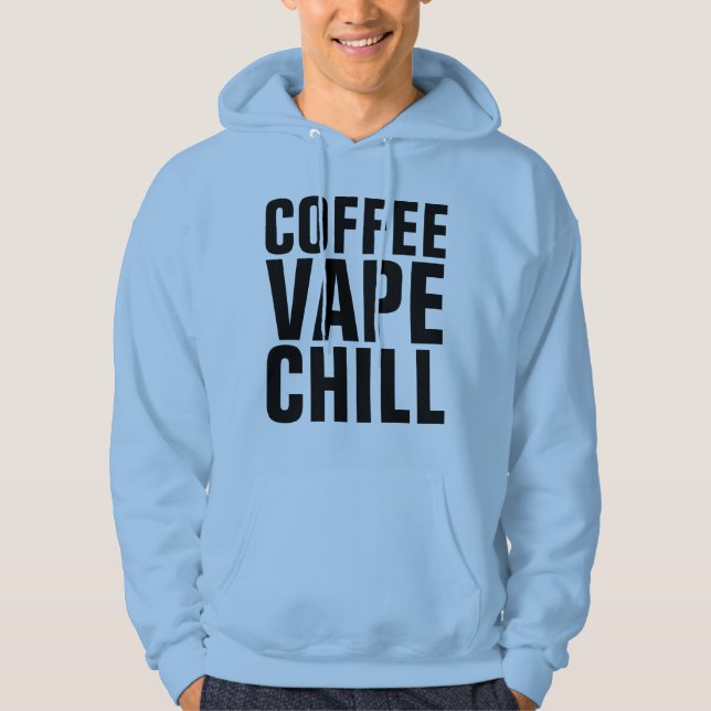 VAPE COFFEE T-shirts Hoodie (Framsida)