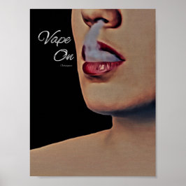 Vape för kvinnlig rök vid Poster