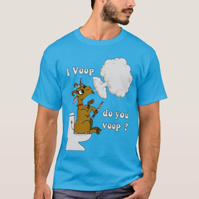 Vape | Funny förångning I Voop Goat av VapeGoat™ Tee (Framsida)