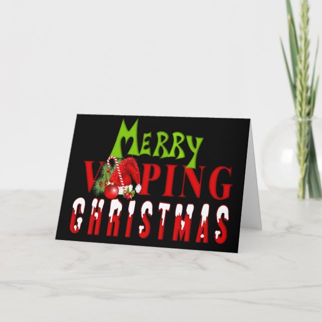 VAPE | God jul för förlossning Helgkort (Framsida)