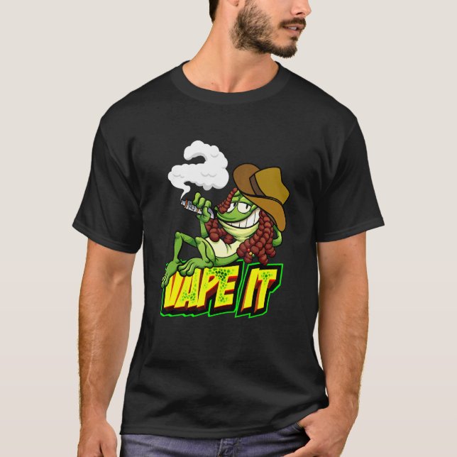 Vape It Geko Vaping T Shirt (Framsida)