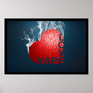 Vape kärlekaffisch poster