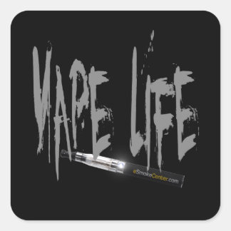 Vape Life! Fyrkantigt Klistermärke