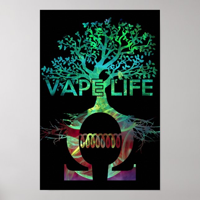 Vape Life Poster Black BG (Framsidan)