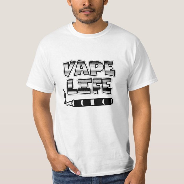 Vape Life Pro-Vaping T Shirt (Framsida)