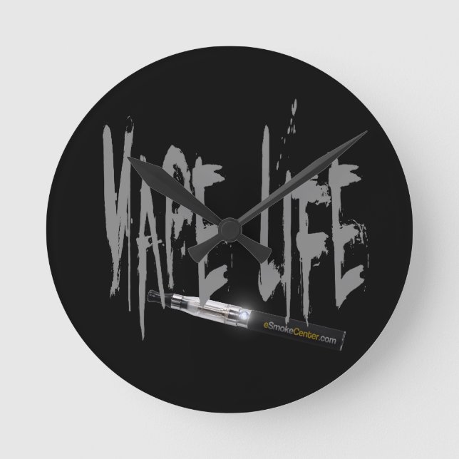 Vape Life! Rund Klocka (Framsida)