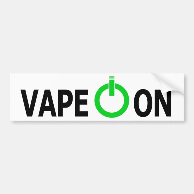 Vape på! bildekal (Framsidan)