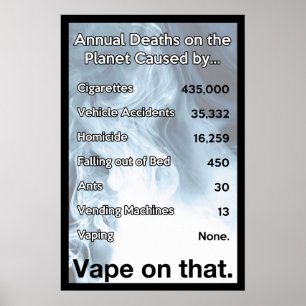 Vape på den Poster informationen