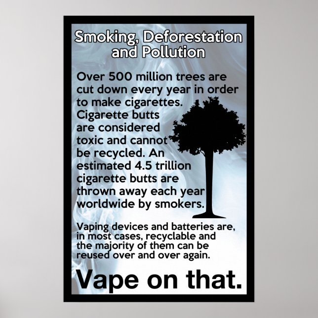 Vape på den Poster informationen (Framsidan)