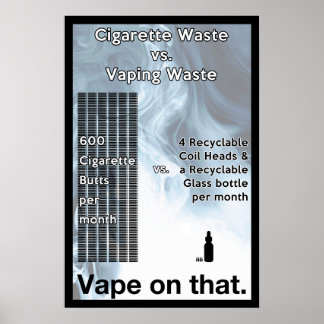 Vape på den Poster informationen